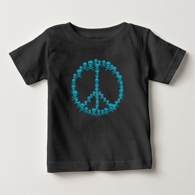 Camiseta De Bebé Signo de Skully Peace (Anverso)