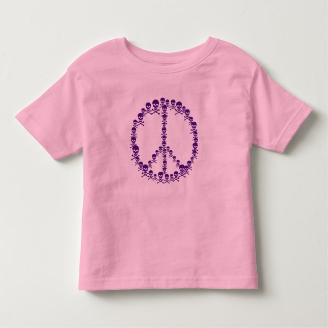 Camiseta De Bebé Signo de Skully Peace (Anverso)
