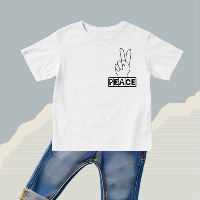 Camiseta De Bebé Signo pacífico (Subido por el creador)