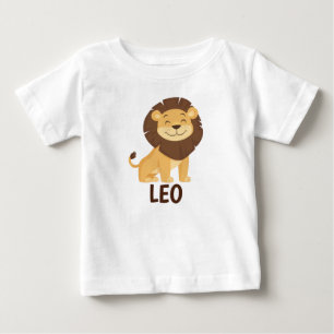 Camiseta De Bebé Signo zodiacal Leo personalizado