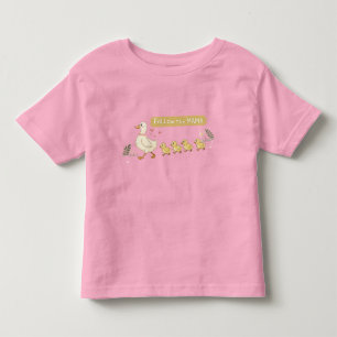Camiseta De Bebé Sigue a la familia Mama Cute Duck