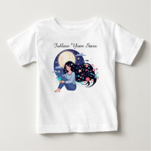 Camiseta De Bebé Sigue a la mujer soñadora celestial de la estrella