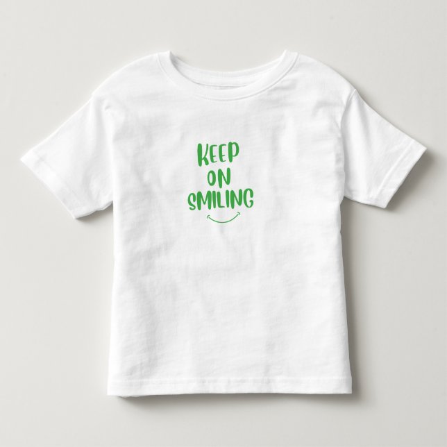 Camiseta De Bebé Sigue Sonriendo (Anverso)
