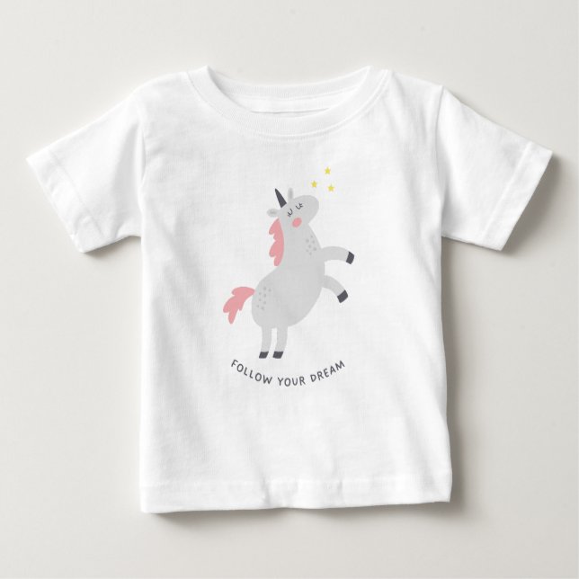 Camiseta De Bebé Sigue tu sueño (Anverso)