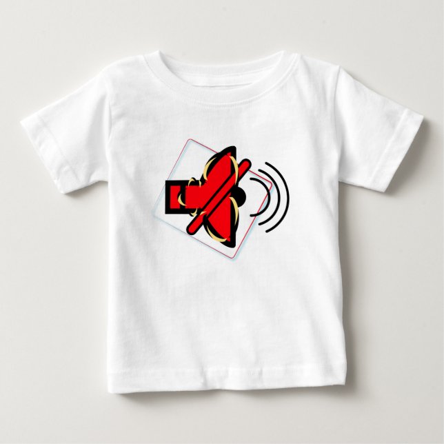 Camiseta De Bebé Silenciar (Anverso)