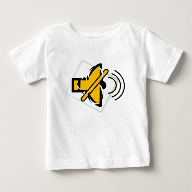 Camiseta De Bebé Silenciar (Anverso)