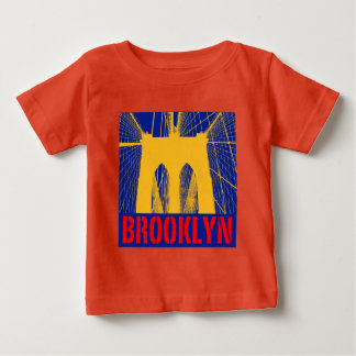 Camiseta De Bebé Silhouette de Brooklyn Bridge