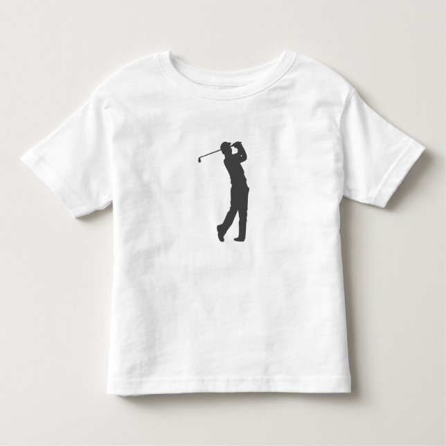 Camiseta De Bebé Silhouette de jugador de golf (Anverso)