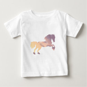 Camiseta De Bebé Silhouette Pastel Sunrise Sky con nubes