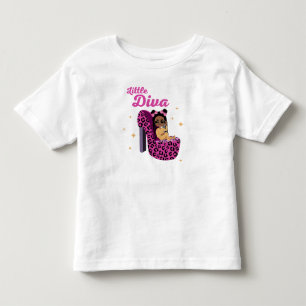 Camiseta De Bebé Silla de pantera negra Little Diva Sassy Kids