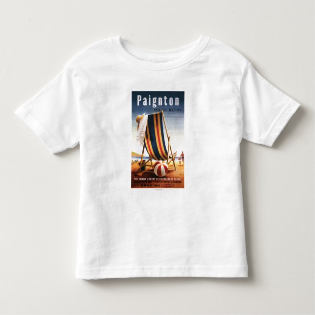 Camiseta De Bebé Silla de playa de los ferrocarriles y poster (Anverso)