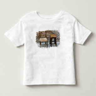 Camiseta De Bebé Silla pequeña y taburete, Pienza, Italia