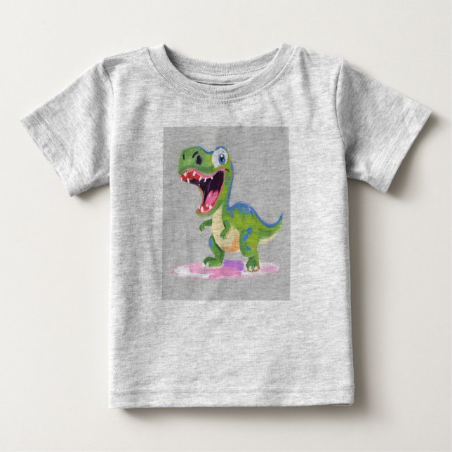 Camiseta De Bebé Silly dino (Anverso)