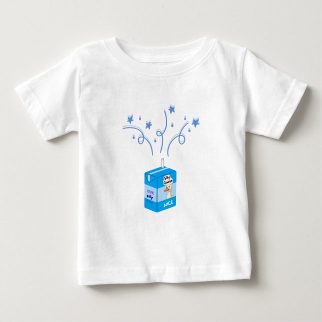 Camiseta De Bebé Silly goose party blue (Anverso)