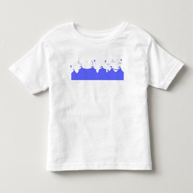 Camiseta De Bebé Silueta de carpas de circo (Anverso)