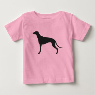 Camiseta De Bebé Silueta de galgo