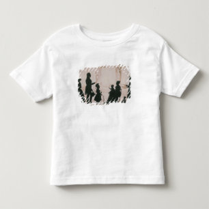 Camiseta De Bebé Silueta de la familia de Camsie de