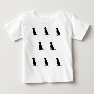 Camiseta De Bebé Silueta de perro T-Shirt Child