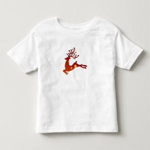 Camiseta De Bebé Silueta de renos rojos - Elegir color de fondo