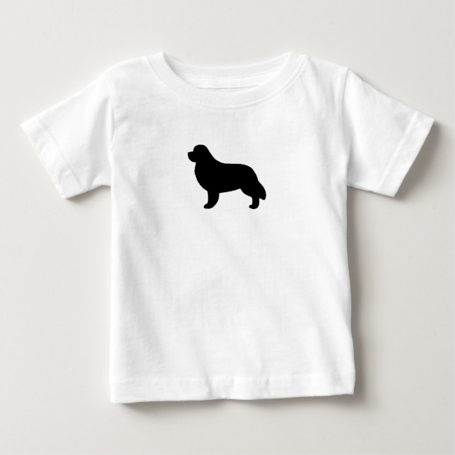 Camiseta De Bebé Silueta de Terranova (Anverso)