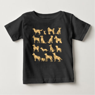 Camiseta De Bebé Siluetas de razas de perros