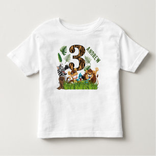Camiseta De Bebé Silvestre Y Tercer Cumpleaños
