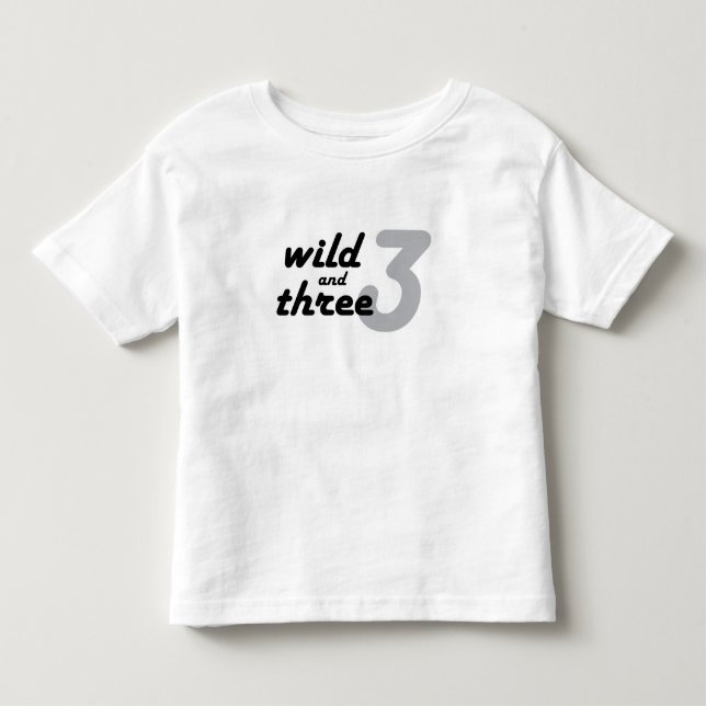 Camiseta De Bebé Silvestre y tres (Anverso)
