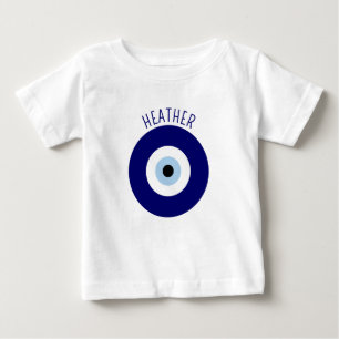 Camiseta De Bebé Símbolo azul malvado Ojo Buena suerte y protección