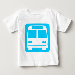 Camiseta De Bebé Símbolo de autobús - Azul cielo