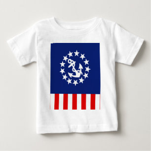 Camiseta De Bebé Símbolo de bandera náutica estadounidense