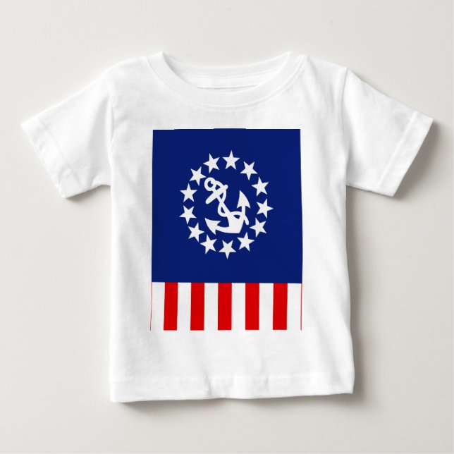 Camiseta De Bebé Símbolo de bandera náutica estadounidense (Anverso)