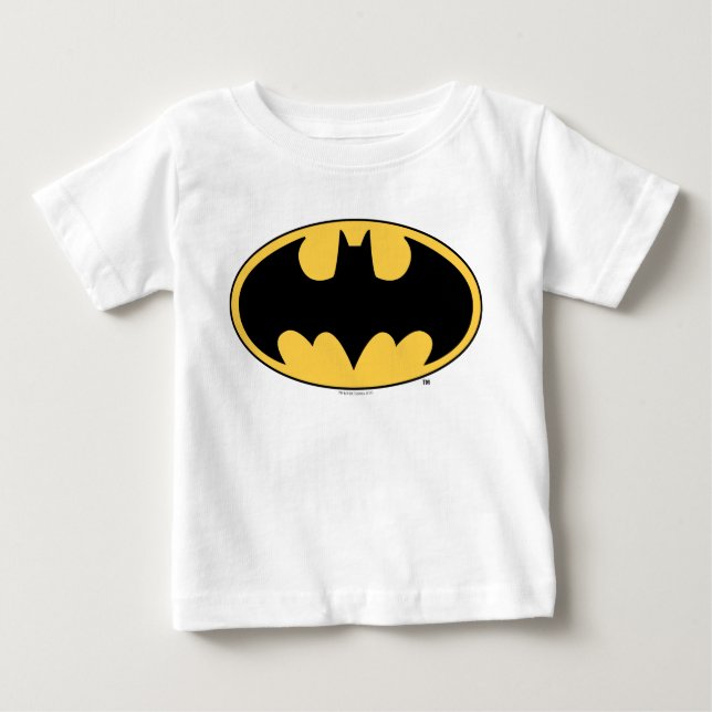 Camiseta De Bebé Símbolo de Batman | Logotipo Oval (Anverso)