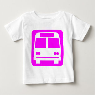 Camiseta De Bebé Símbolo de bus - Magenta