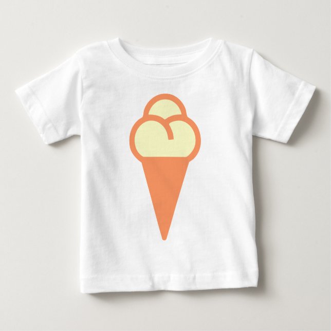 Camiseta De Bebé Símbolo de cono de helado (Anverso)