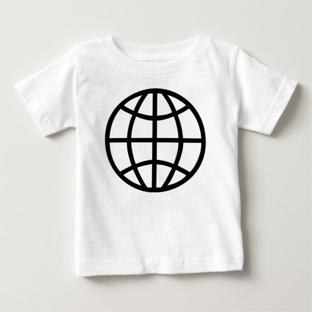 Camiseta De Bebé Símbolo de globo (Anverso)
