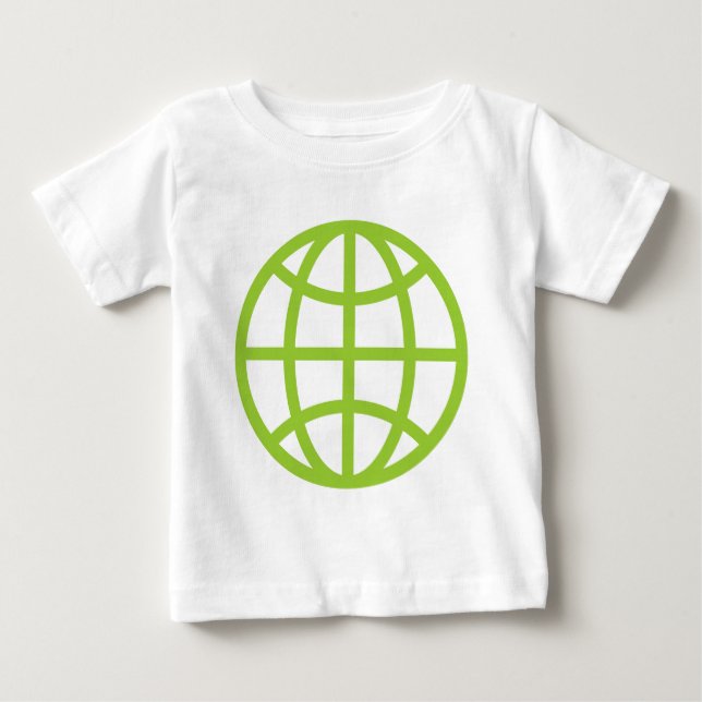 Camiseta De Bebé Símbolo de globo - Verde marciano (Anverso)