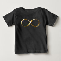 Símbolo de infinito dorado