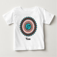 Símbolo de Mandala espiritual Om Turquoise Persona