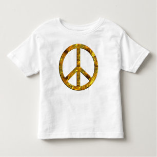 Camiseta De Bebé Símbolo de PAZ - ORO