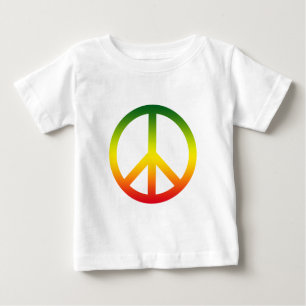 Camiseta De Bebé Símbolo de paz Rasta