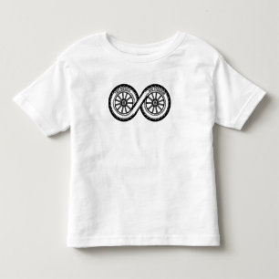 Camiseta De Bebé Símbolo de piloto de dos ruedas