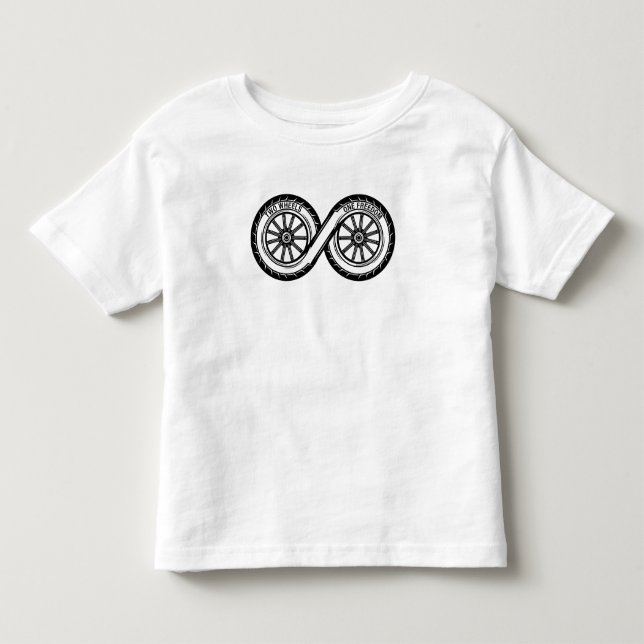 Camiseta De Bebé Símbolo de piloto de dos ruedas   (Anverso)