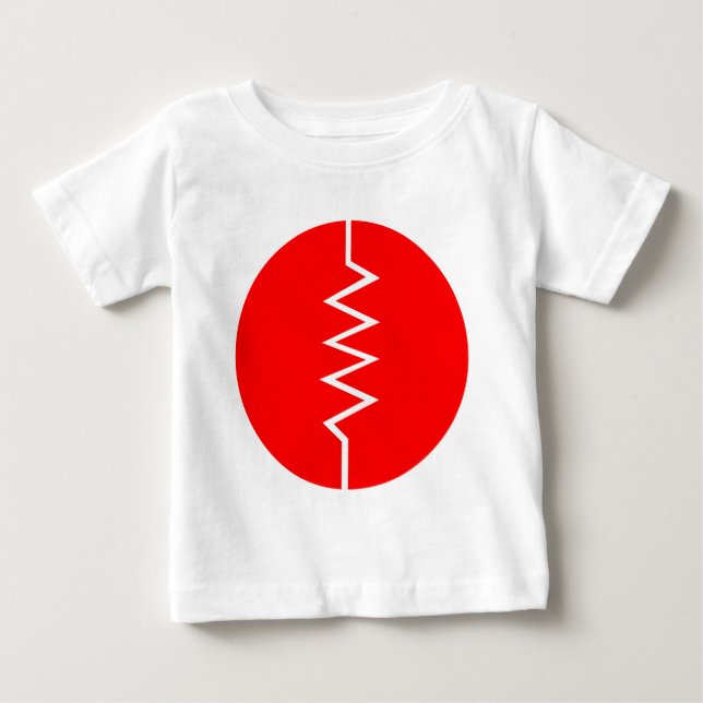 Camiseta De Bebé Símbolo de resistencia: en círculo (Anverso)
