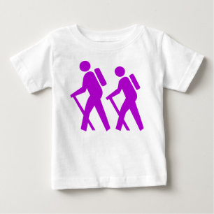 Camiseta De Bebé Símbolo de senderismo