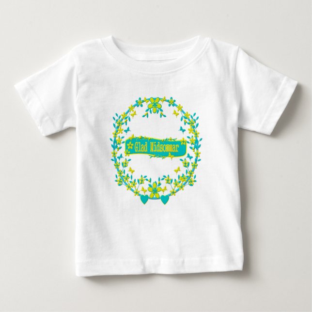 Camiseta De Bebé Símbolo de suecia de verano medio (Anverso)