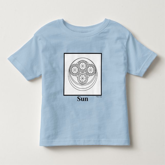 Camiseta De Bebé Símbolo de Sun (Anverso)