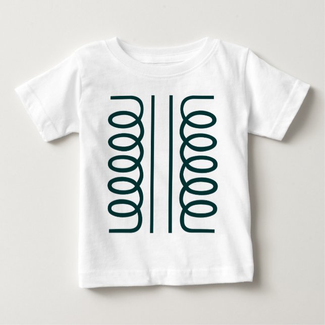Camiseta De Bebé Símbolo de transformador eléctrico (Anverso)
