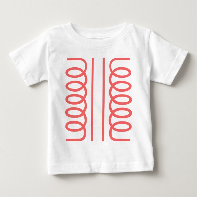 Camiseta De Bebé Símbolo de transformador eléctrico (Anverso)