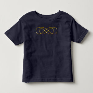 Camiseta De Bebé Símbolo doble infinito - Oro antiguo