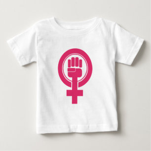 Camiseta De Bebé Símbolo femenino de resistencia